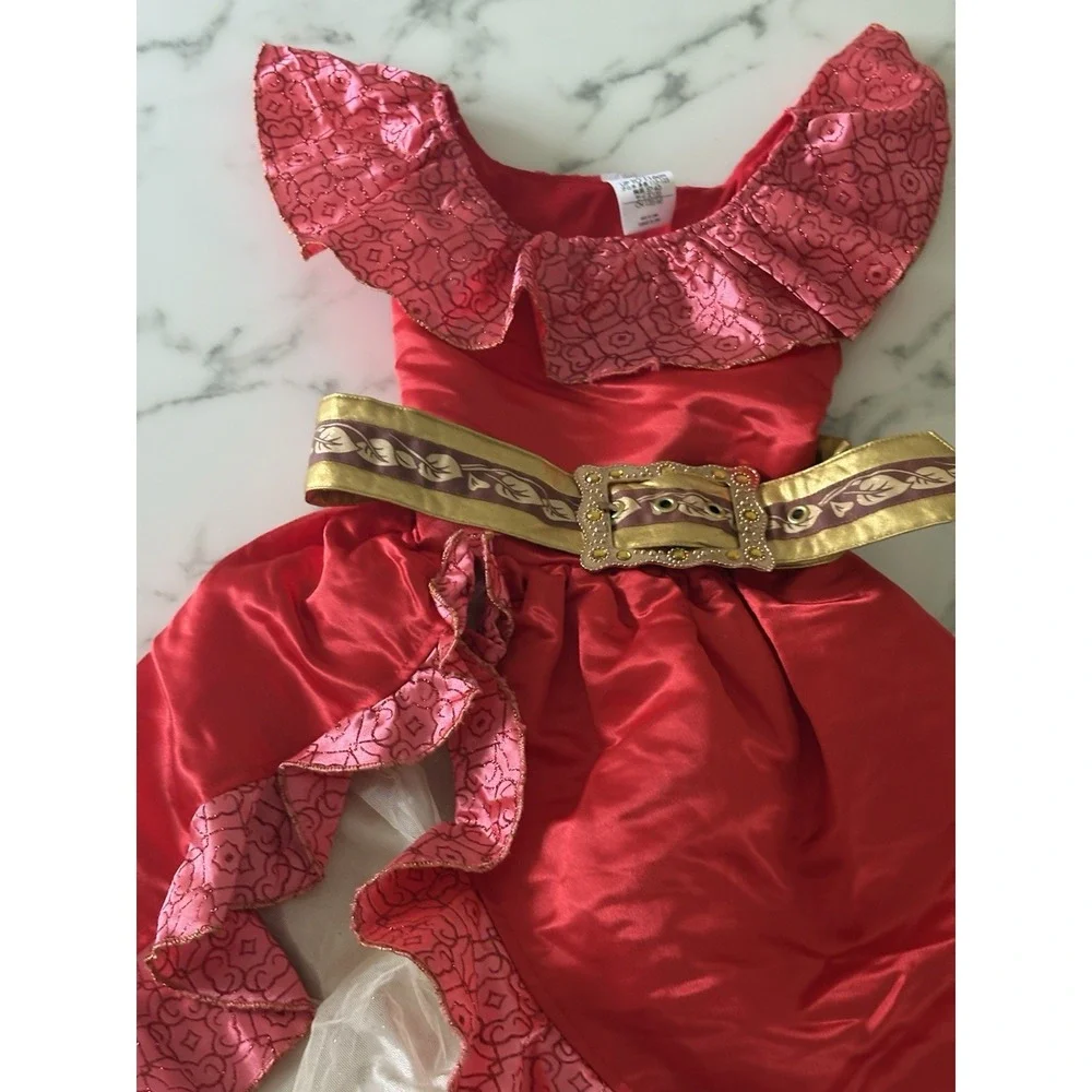 Disney Store Princess Elena of Avalor Deluxe Dress Costume Size 5/6